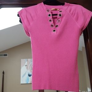 Pink crystal blouse